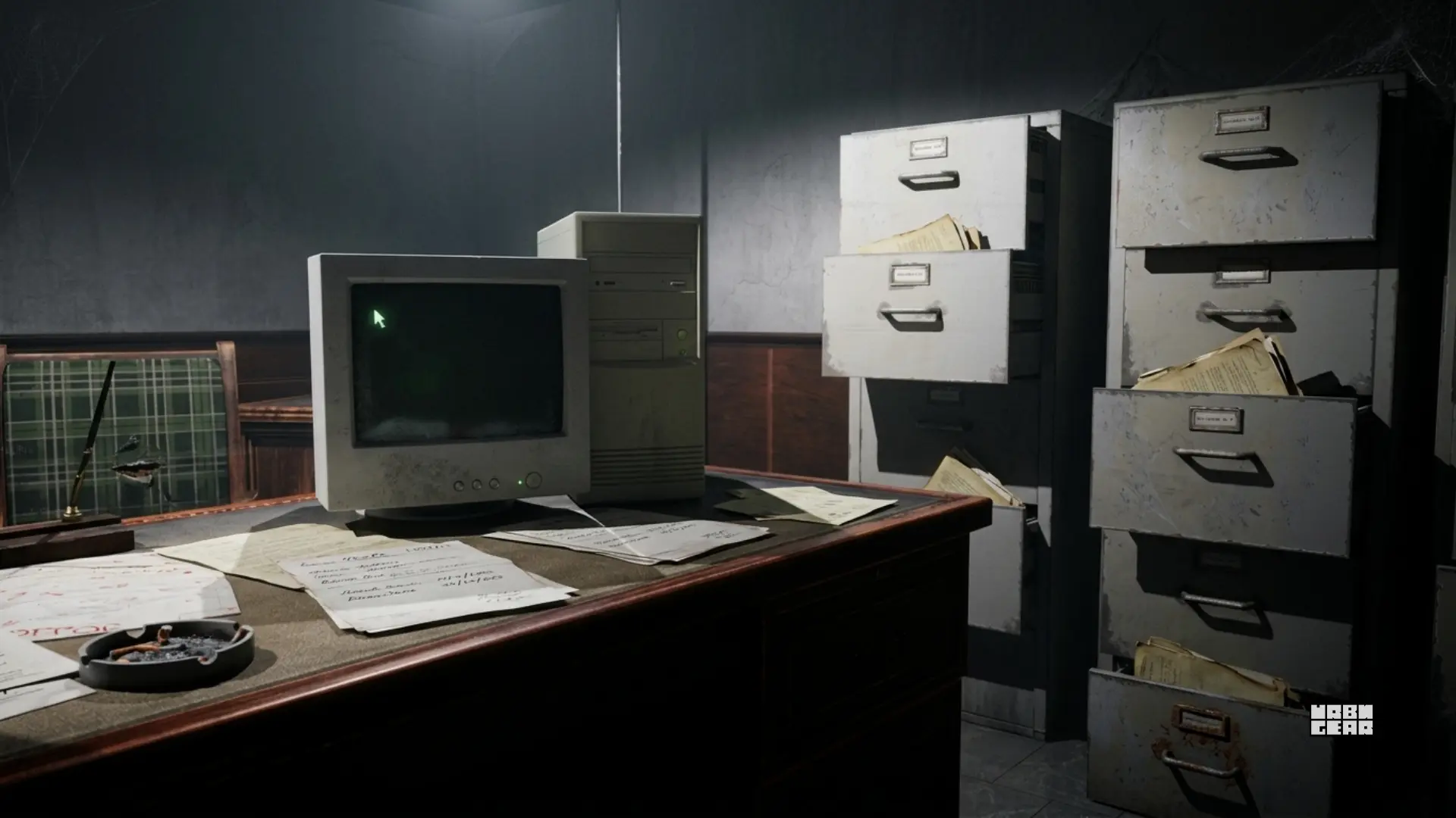A home office furniture setup illustrating common desk, chair, and layout mistakes.