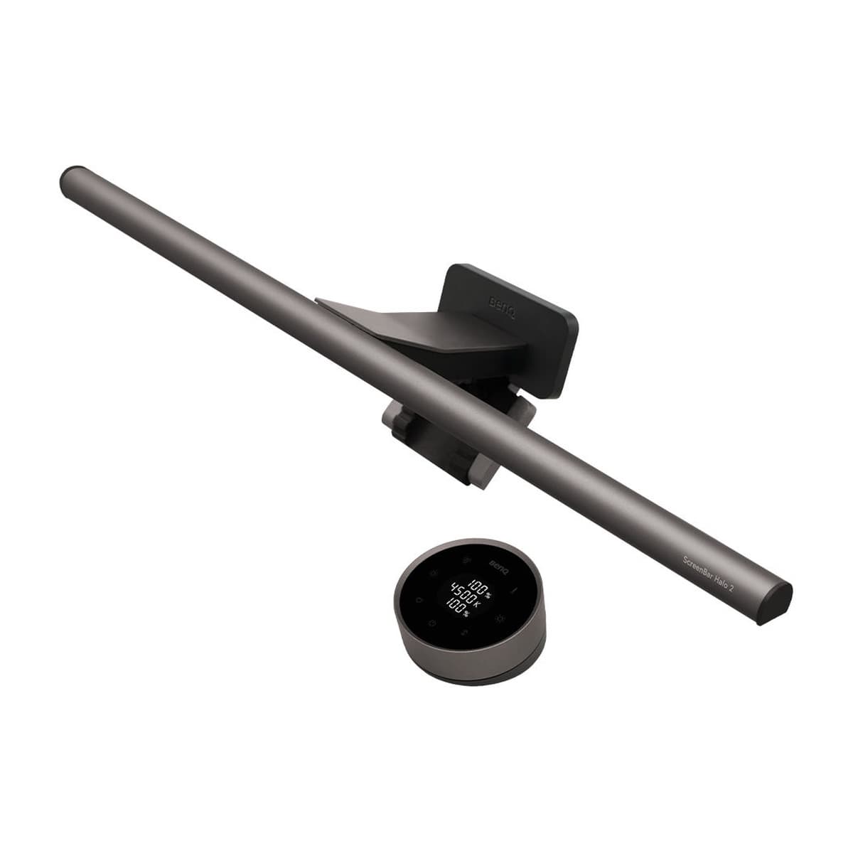 BenQ ScreenBar Halo asymmetrical monitor light bar with rear bias light and wireless dial