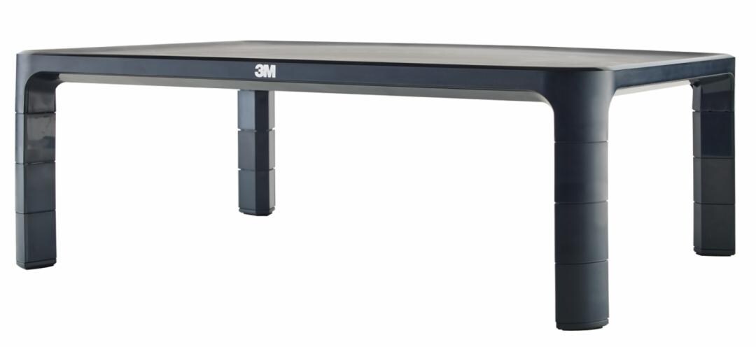 3M Adjustable Monitor Stand MS85B shown from an angled front view in an official product image.